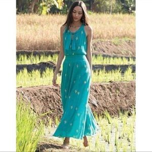 Floreat skyscraper turquoise dress from Anthropologie NWOT 6